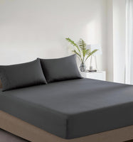 100% Vintage Washed Cotton Fitted Sheet Combo Set – 100% Natural Cotton, Ultra Soft & Breathable – Includes Fitted Sheet &...