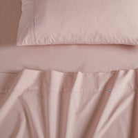Gioia Casa Vintage Washed 100% Cotton Soft Breathable Sheet Set - Pink - King Single