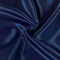 Satin Pillowcases - Silky Soft Polyester Satin with Zipper Closure - Navy Blue, 48cm x 73cm (Twin Pack)
