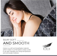 Gioia Casa 100% Cotton Manhattan Reversible Printed Quilt Cover Set - Super King Size