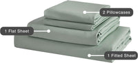 Vintage Washed Microfibre Sheet Set (Sage, Super King)