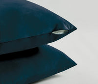 Twin-Pack Velvet Cushion Covers - Soft Microfibre Cushion Covers with Hidden Zipper (Dark Teal, 65cm*65cm)
