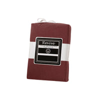 Revive Mahogany Red 100% Cotton Jersey Super Soft Fitted Sheet Combo Set King Single 35cm Wall