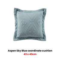 Bianca Aspen Sky Blue Coordinate Square Filled Cushion