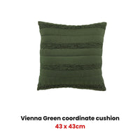 Bianca Vienna Green Coordinate Square Filled Cushion