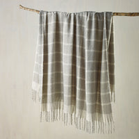 Bianca Maldon Faux Mohair Large Throw Rug 150 x 220 cm Silver