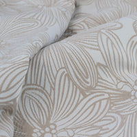 Ardor Avena Almond Textured Floral Jacquard Quilt Cover Set Queen