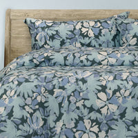 Ardor Eadie Teal Floral Printed Quilt Cover Set King
