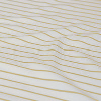 Ardor Frankie Yellow Stripe Yarn Dyed Reversible Quilt Cover Set Queen