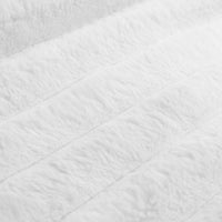 Ardor Jax White Chunky Faux Fur Quilt Cover Set Queen