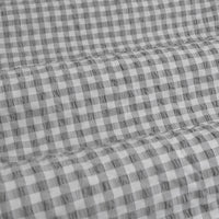 Ardor Rowe Grey Textured Seersucker Quilt Cover Set King