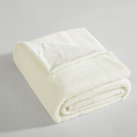 Ardor Benz Faux Fur Soft Plush Throw Rug 130x170cm Cream