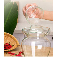 Premium Chinese and Korean Fermentation Pickle Glass Jar Kimchi Sauerkraut Canisters & Jars Large 7.5L