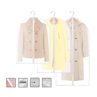 6Pcs Suit Dress Clothing Dust Cover Bag Jacket Wardrobe Storage Coat Protector (2M+2L+2XL)