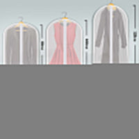 6Pcs Suit Dress Clothing Dust Cover Bag Jacket Wardrobe Storage Coat Protector (2M+2L+2XL)