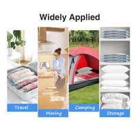 6 Pcs Set Vacuum Storage Bags Space Saver Seal Compressing Various Size with Air Pump(1S+2M+2L+1XL)