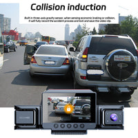 4-Channel 360° Panoramic 1080P HD Dash Cam Comes With 32GB TF Card