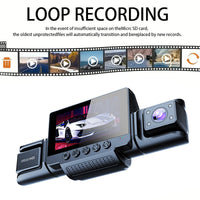 4-Channel 360° Panoramic 1080P HD Dash Cam Comes With 32GB TF Card