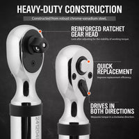 3/8" Drive Digital Torque Wrench Electronic Adjustable Torque Range 44ftlb
