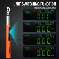 3/8" Drive Digital Torque Wrench Electronic Adjustable Torque Range 44ftlb