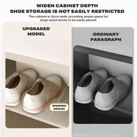 Shoe Storage Spacious Entryway Shoe Cabinet with 3 Door Ample Household Storage