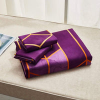 Erena Purple Quilt/Doona/Duvet Cover Set - King Size