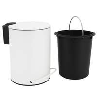 3L Soft Close Pedal Bin White
