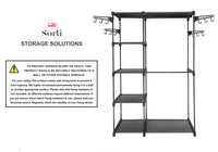 Sorti Freestanding Portable Closet Metal Wardrobe Garment Rack Hanger