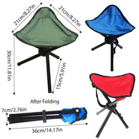 Folding Portable Beach Chair Fishing Stool Outdoor Lightweight Camping Chair - Green