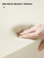 Vacuum-Packed, Comfy Mid Century Togo Lounge Sofa Modern Backrest White Corduroy Armless Retro Decorative Cozy Seat for Indoor