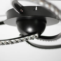 Irie Dimmable 3 Lights LED Ceiling Light - Black