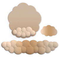 3 Piece Cloudy Gradient Memory Foam Wrist & Mouse Pad Set Blue+Gray - Green