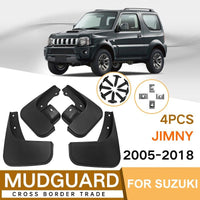 For Suzuki Jimny 2005-2018 4Pcs / Set Car Auto Soft Plastic Splash Flaps Fender Guard