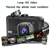 1080p Hd 3.0 Wide-angle Driving Recorder with Reversing Image - Compact Size