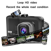 1080p Hd 3.0 Wide-angle Driving Recorder with Reversing Image
