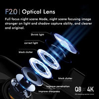 Large Screen Car Recorder with Dual Recording and Night Vision