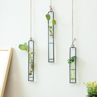 Charming Iron Art Glass Wall Hanging for Home Gardening - Size l