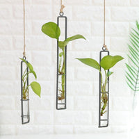 Charming Iron Art Glass Wall Hanging for Home Gardening - Size l