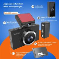 1080p Hd Triple Recording Car Recorder with Wifi & Mobile App