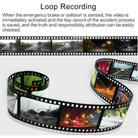 Hd 1080p Car Dvr with 3-in-1 Function and Wide Angle Night Vision - 4 Inch