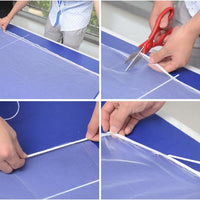 White Diy Window Screen with Hook and Loop Fastener for Mosquito Net