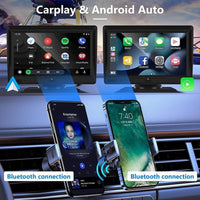 7 Touch Display Car Navigator with Dual-lens Smart Driving Recorder - Portable and Wireless