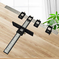 Aluminum Punch Locator for Cabinet Doors -all Aluminum Alloy Black