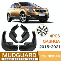 For Nissan Qashqai 2015-2021 4Pcs / Set Car Auto Soft Plastic Splash Flaps Fender Guard