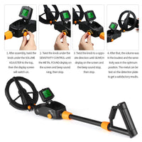 Lcd Screen Children's Metal Detector - 10cm Range