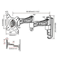Telescopic Rotating Tv Wall Mount for Gibbon L33 Monitors