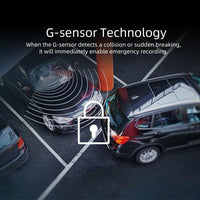 Hd 1080p Dual Camera Car Recorder with 4 Ips Screen and 170 Degree Wide Angle