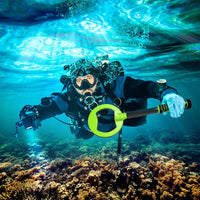 Waterproof Handheld Metal Detector for Underwater Treasure Hunting - Ip760 Yellow
