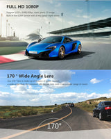 Full Hd 1080p Car Dvr Camera with 2.45 Ips Screen and 170 Degree Wide Angle View