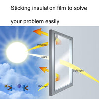 70cm Uv Reflective one Way Privacy Window Film Sticker - Silver